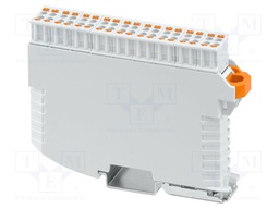 Enclosure: for DIN rail mounting; Y: 113.3mm; X: 18.9mm; Z: 76.5mm