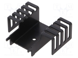 Heatsink: extruded; U; TO218,TO247; black; L: 46.2mm; W: 51mm; H: 19mm