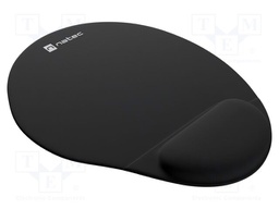 Mouse pad; black; Features: gel; 245x225x22mm