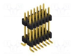 Connector: pin strips; pin header; male; PIN: 14; 1.27mm; SMT; 2x7