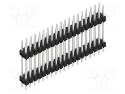 Connector: pin strips; pin header; male; PIN: 38; 2.54mm; THT; 2x19