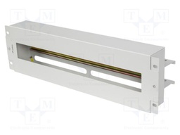 Voltage distribution panel; 3U; grey; Standard: 19"