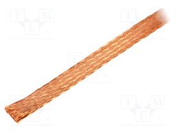 Braids; tape; Thk: 2.5mm; W: 20mm; 32AWG; Body dim: 20x2.5mm; 25m
