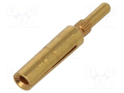 Socket; pin strips; female; PIN: 1; straight; THT; on PCBs; 7mm