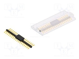 Connector: pin strips; pin header; male; PIN: 18; 2mm; SMT; 1x18