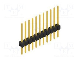 Connector: pin strips; pin header; male; PIN: 11; 2.54mm; THT; 1x11