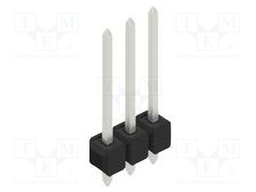 Connector: pin strips; pin header; male; PIN: 3; 2.54mm; THT; 1x3