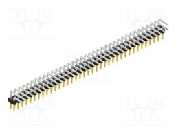 Connector: pin strips; pin header; male; PIN: 74; 2mm; THT; 2x37