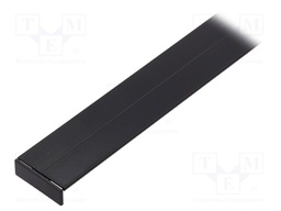 Profiles for LED modules; white; surface; black; L: 1m; aluminium