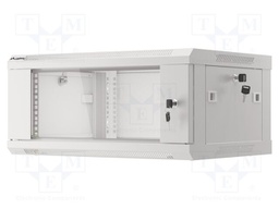 Enclosure: rack cabinet; Standard: 19"; 4U; grey; Z: 450mm; X: 600mm