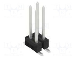 Connector: pin strips; pin header; male; PIN: 4; 2.54mm; SMT; 2x2
