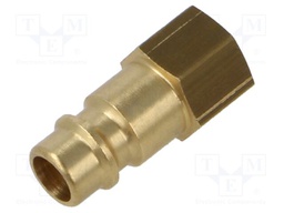 Connector; connector pipe; 0÷35bar; brass; NW 7,2; -20÷100°C