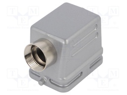 Enclosure: for HDC connectors; C146; size E6; for cable; angled