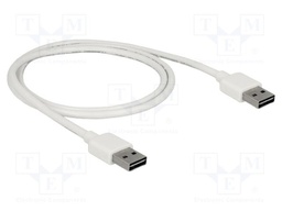 Cable; USB 2.0; USB A plug double sided,both sides; gold-plated