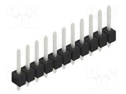 Connector: pin strips; pin header; male; PIN: 11; 2.54mm; THT; 1x11