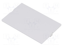 Front panel; without frame,with holder; grey
