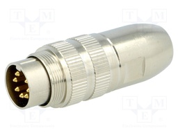 Connector: M16; male; for cable; IP68; plug; soldering; 60V; PIN: 7