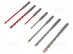 Drill set; Application: concrete,for wall; Pcs: 7; for concrete