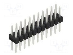 Connector: pin strips; pin header; male; PIN: 22; 2.54mm; THT; 2x11