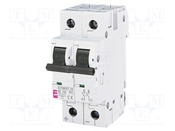 Circuit breaker; 220/440VDC; Inom: 10A; Poles: 2; Charact: B; 6kA