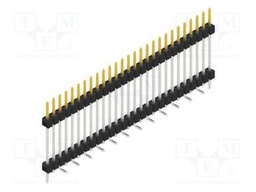 Connector: pin strips; pin header; male; PIN: 27; 2.54mm; SMT; 1x27