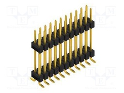 Connector: pin strips; pin header; male; PIN: 22; 2.54mm; SMT; 2x11