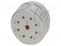 Connector: M23; contact insert; PIN: 9; soldering; NC; 8A,20A; 48V