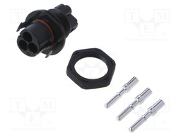 Connector: AC supply; male; 6mm2; screw terminal; socket; 50A; 500V