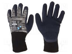 Protective gloves; Size: 8,M; grey; cotton,latex,polyester