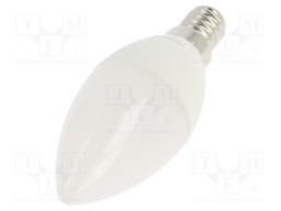 LED lamp; warm white; E14; 230VAC; 470lm; 4.7W; 180°; 3000K