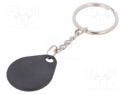 RFID pendant; black; 100÷150kHz; Mat: plastic; 64bit; 6g