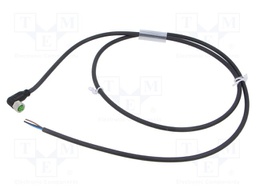 Cable: for sensors/automation; M8; PIN: 4; angled; 1m; plug; 60VDC