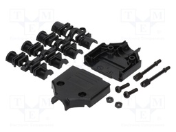 Enclosure: for D-Sub connectors; shielded; straight; UNC4-40