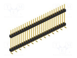 Connector: pin strips; pin header; male; PIN: 27; 2.54mm; SMT; 1x27