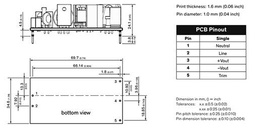 Power supply: switched-mode; 30W; 120÷370VDC; 85÷264VAC; OUT: 1