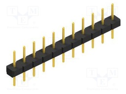 Connector: pin strips; pin header; male; PIN: 11; 2.54mm; THT; 1x11
