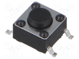 Microswitch TACT; SPST; Pos: 2; 0.05A/12VDC; SMT; 1.57N; 6x6x3.5mm