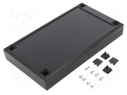 Enclosure: multipurpose; X: 112mm; Y: 200mm; Z: 31mm; ABS; black