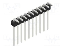 Connector: pin strips; pin header; male; PIN: 10; 2.54mm; THT; 1x10