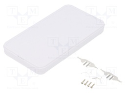 Enclosure: multipurpose; X: 63mm; Y: 115mm; Z: 12mm; CS; ABS; white