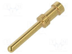 Contact; male; 2.5mm2; 14AWG; gold-plated; crimped; bulk; for cable
