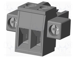Connector: pluggable terminal block; plug; female; straight; grey