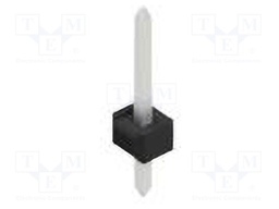 Connector: pin strips; pin header; male; PIN: 1; 2.54mm; THT; 1x1