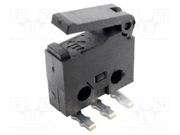 Microswitch SNAP ACTION; with lever; SPDT; 0.3A/6VDC; Pos: 2; THT