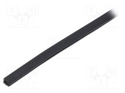 Hole and edge shield; PVC; L: 75m; black; -65÷105°C; flexible
