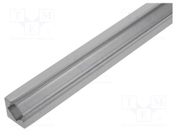 Profiles for LED modules; transparent; angular; L: 1m; MDF; 45°