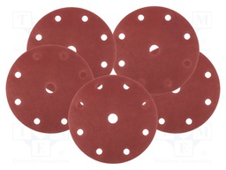 Sanding plate; Granularity: 240; Mounting: bur; with holes; Ø150mm