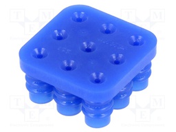 Gasket for wire; Universal MATE-N-LOK; 6.35mm; PIN: 9; Layout: 3x3