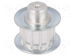 Belt pulley; AT5; W: 10mm; whell width: 21mm; Ø: 17.85mm; aluminium