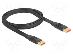 Cable; DisplayPort plug,both sides; DisplayPort 1.4; 1m; black